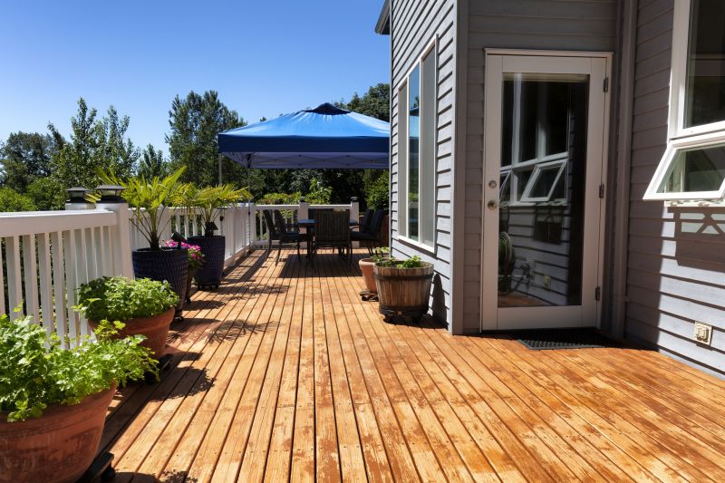 Covered deck area