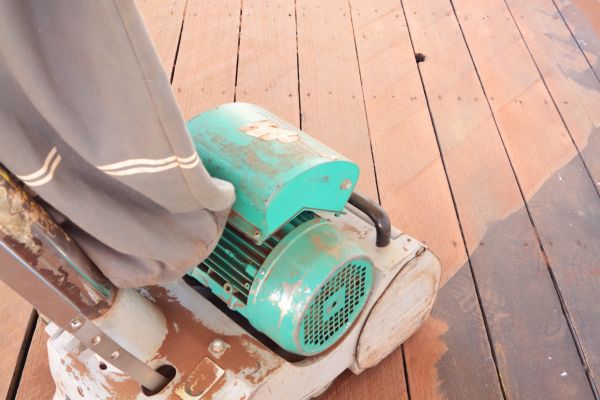 Cedar Deck Sanding in Brentwood